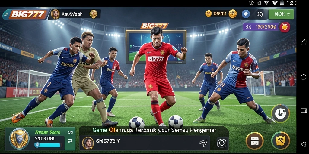 Tampilan gameplay BIG777 yang mendebarkan dengan banyak aksi olahraga.