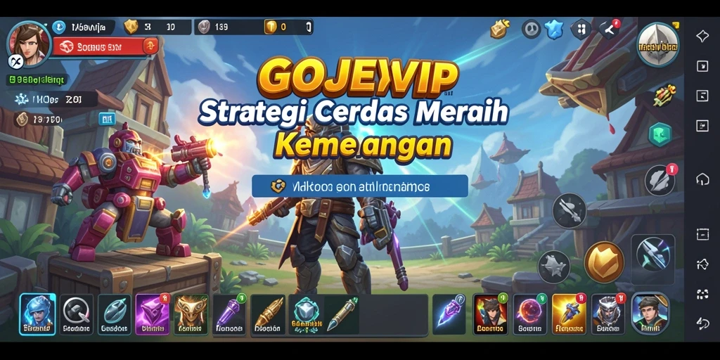 Tampilan seru gameplay GOJEKVIP yang penuh strategi.