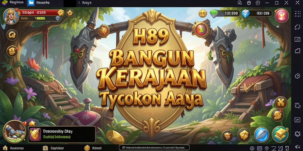 Tampilan gameplay H89 yang menarik dengan elemen Tycoon.