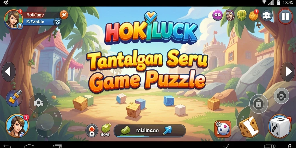 Tampilan seru gameplay HOKILUCK saat menyelesaikan teka-teki.