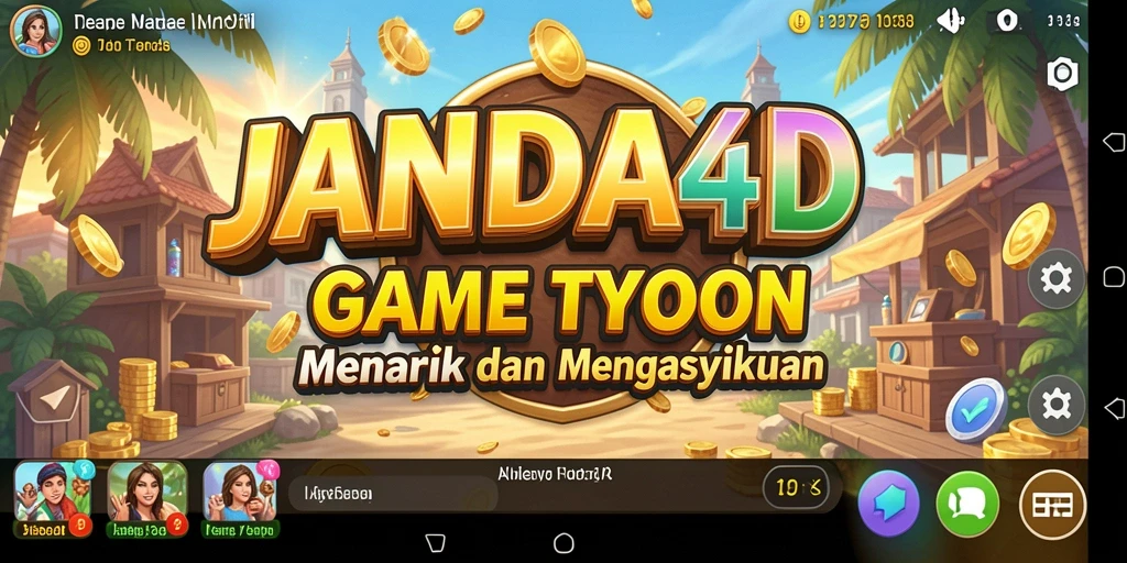 Screenshot utama JANDA4D menampilkan pengelolaan bisnis yang seru.