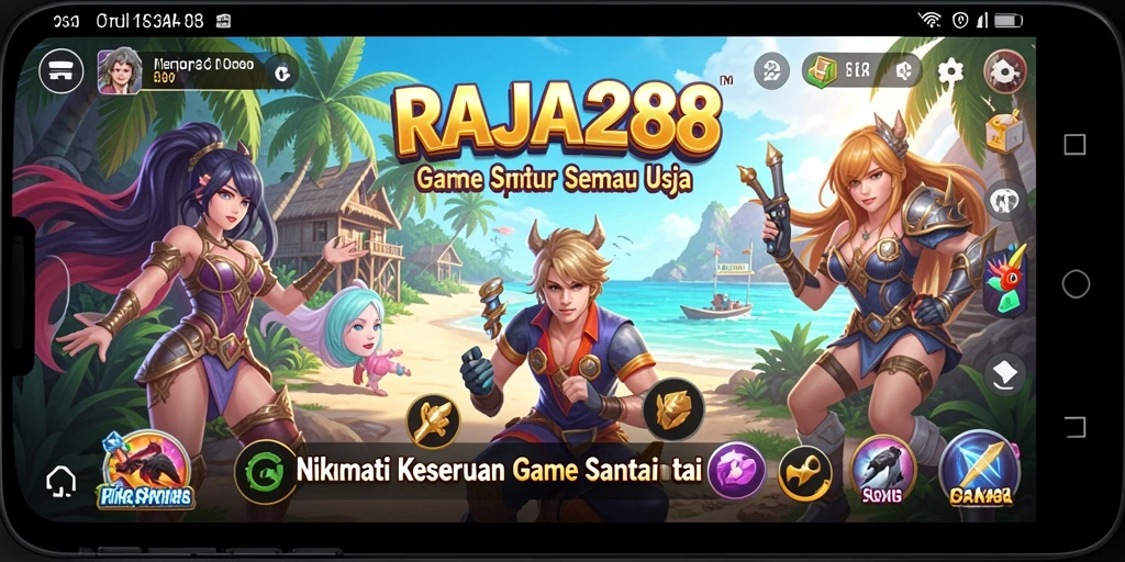 Screenshot gameplay RAJA288 yang penuh warna dan menyenangkan.