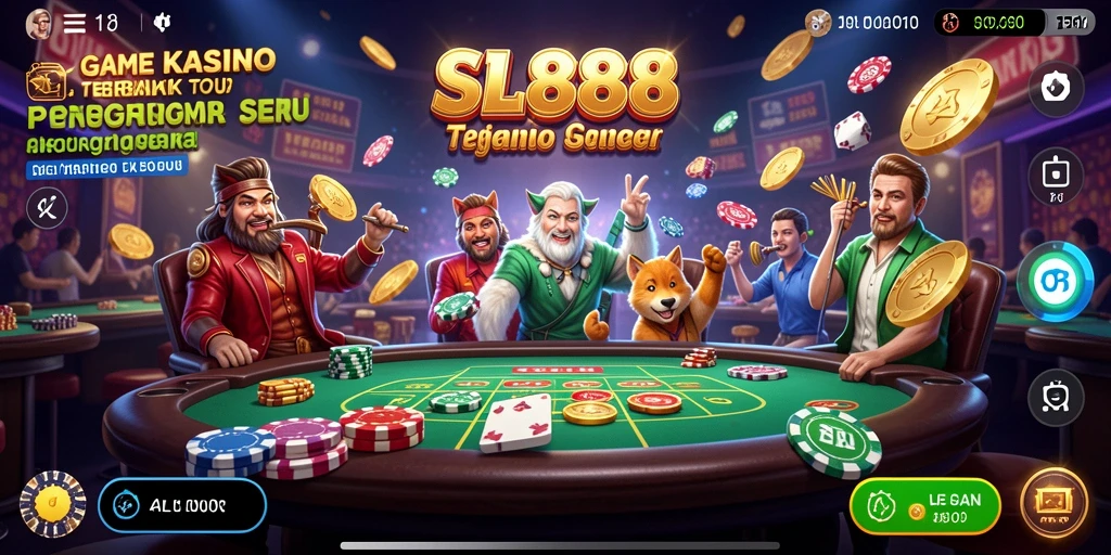 Screenshot game SL888 menampilkan aksi seru permainan Kasino.